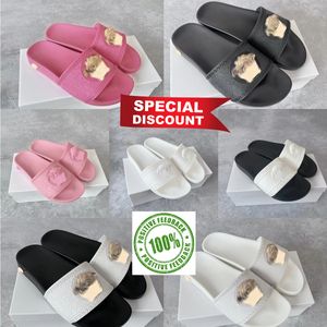 Designer de luxo slide chinelos sandálias de verão homens praia interior plana flip flops medusa couro mens mulheres sapatos clássicos palazzo senhoras tamanho 35-45 com saco de poeira de caixa