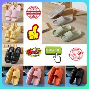 Slippers Soft Sole Pillow Women Double Buckle Thick Platform Cloud Slides Sandals anti slip wear- Woman Summer Slip Flip sandals Flat Slipper