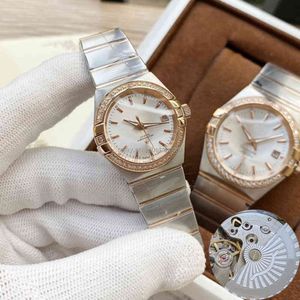 Omeaga Mens Relógios Relógio de Pulso Luxo Designer Pulseira Relógio Mecânico Automático 316l Aço Inoxidável Moda Fecho Dobrável À Prova D 'Água Melhor