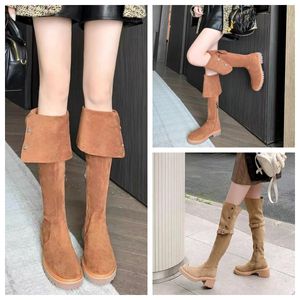 Moda inverno botas de tornozelo mulheres tornozelos malha bota alta bota de couro preto acima do joelho bota festa cavaleiro botas na altura do joelho para botas femininas planas