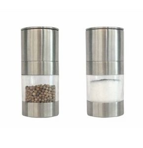 Manual Pepper Mill Salt Shakers One-handed Pepper Grinder Stainless Steel Spice Sauce Grinders Stick Kitchen Tools C479