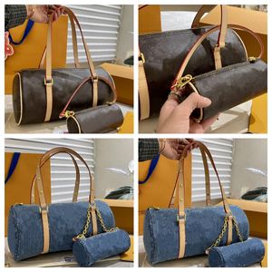 Bapillon pod pachami 2-PC Poduszka torebka Kobiet Designer Vitage Cylindryczne torby luksusowe ramię Crossbody Portfel Messenger Pakiet pachowy Pakiet Satchels Satchels