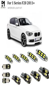 Shinman 14PCS CAR WEALIOR WEWEMNER WEWNĘTRZNY BŁĄD AUTO LED CESS DO BMW F20 Akcesoria 2011 LED Wewnętrzne oświetlenie 12221902