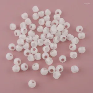 Acessórios de cabelo 400pcs 10mm dois buracos singles meia bolas sinos de plástico para diy laços elásticos bola rolha contas