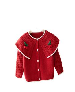 Meninas Cardigan Crianças Casacos Bebê Outerwear Algodão Crochê Tricô Padrões Crianças Suéteres Outono Inverno Roupas Jaquetas Tops Cl1187333