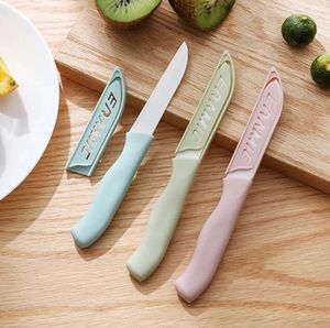 Wysokiej jakości mini ceramiczny nóż plastikowy uchwyt Ostro Owoce Parowanie domu akcesoria narzędzi kuchennych 0523