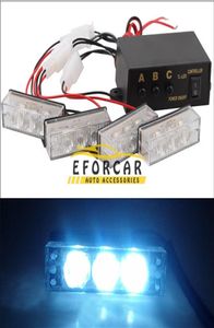 12 LED Car Truck Strobe Emergency Warning Lights Flash Light Lights 12V 3 Flashing Modes BlueRed8426741