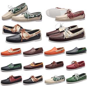 GAI GAI GAI Mocassins masculinos genuínos de couro de vaca, sapatos casuais para homens, mocassins macios de primavera, plus size 38-45, tenis masculinos, treinadores