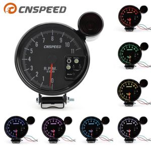 CNSPEED 5-Zoll-Hochgeschwindigkeits-Schrittmotor-Drehzahlmesser im Auto mit Geschwindigkeitsalarmlicht. Sieben Farben Drehzahlmesseranzeige sind optional4701371