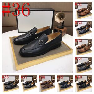 2024 lyx italienska män loafers skor svart brun blandad färg vingtip män designer klänning mocka skor kontor bröllop riktiga läder casual skor för män