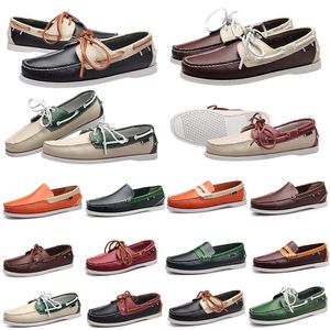 Gai gai gai 2024 designers de moda masculina mocassins clássico couro genuíno homens negócios escritório trabalho formal sapatos marca designer festa casamento sapato plano eur 38-45