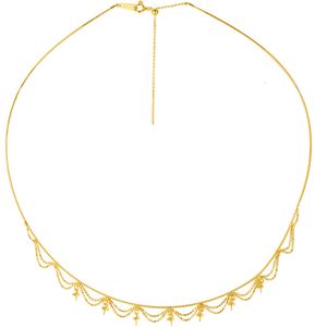 Seven Princess Pearl Necklace Gold Lace Collar Empty Holder Japan Imported Jewelry Accessories DIY Bead Chain Necklace