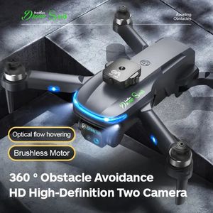 S118 Drone с HD Dual ESC -камеры Оптическая локализация 360 ° Интеллектуальные препятствия для предотвращения препятствий RC складываемые квадрокоптер детские игрушки, идеальный подарок на Рождество
