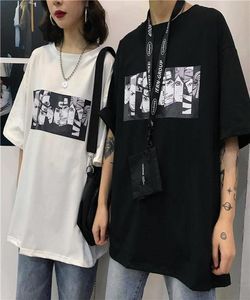 T-shirt letnia męska harajuku unisex z krótkim rękawem