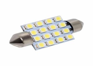 50 pz lampadine a led 31mm 36mm 39mm 41mm festone bianco luci di cortesia per auto 16SMD 2835 1210 chip per la lettura della luce della targa della porta 12V6466887