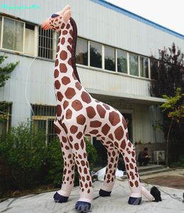 wholesale 6m Tall Inflatable Giraffe Outdoor Zoo Giraffe Shown Lovely Inflation Giraffe