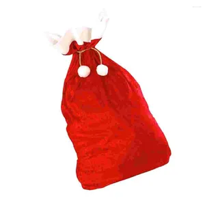 Подарочная упаковка, рождественские сумки, пакеты, упаковочная сумка, тканевая соломенная веревка, 70x50 см