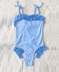 Costumi da bagno per neonate Designer OnePiece Moda Vacanza Beach Costumi da bagno Bambini Estate Lettera Stampata Costumi da bagno Bambini Nuoto Su2085020