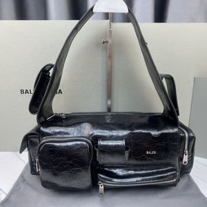 Toppnivå 10A Superbusy Oil Waxed Cowhide Crush Bag 80025 Hot Bags Women Designer Bag Handbag Shoulder Crossbody Bag Classic Handbags Lady Clutch Large Capacity Blcg