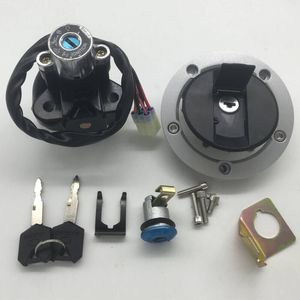 För Suzuki GSXR600 GSX-R750 2004-2005 K4 Tändbrytare Bränsle GAS CAP-låsnyckeluppsättning