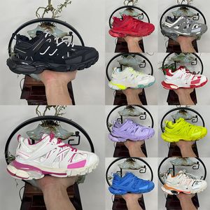2024 Women Mens OG Designer Track 3 3.0 Casual Shoes White Black Red Pink Foam Grey Blue Platform Tracks Runners Overdimensionerade tränare Loafers Dress Plate-Forme Sneakers