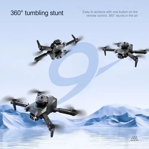 Mini Drone med dubbel HD -kamera Professional Drone Optical Flow Hover med 2 batteri hinder Undvikande fällbar quadcopter RC Drone Toy