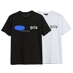 Designer pa t shirt lyx varumärke kläder taggar halshuggade björn spray hjärtbokstäver mode rent bomull kort ärm vår sommartider män kvinnor tees skjortor skjortor