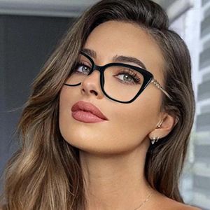 Sunglasses Frames Blue Light Blocking Women Eyeglasses Fashion Designer Brand UV400 Anti-Reflective Prescription Full Rim Eyewear Spectacles