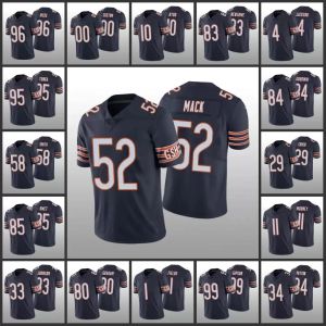 32E Jersey Chicago''bears''men # 52 Khalil K 58 Roquan Smith 1 Justin Fields 34 Walter Payton''''women Youth Custom Navy Colore Rush Lim