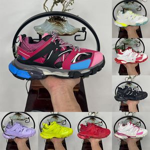 Plate-forme Donna Uomo Designer Track 3 3.0 Scarpe casual Scarpe da ginnastica oversize Grigio Blu Bianco Nero Rosso Rosa Piattaforma in schiuma Tracks Runner Mocassini Abito Scarpe da ginnastica sportive