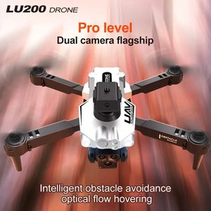 With 2 Batteries LU 200 Drone With Four-Way Obstacle Avoidance, Optical Flow Positioning, Dual HD Cameras, One-Key Start, Stable Flight Perfect For Beginners Gifts