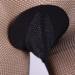 Meias masculinas sexy fishnet meia-calça sissy gay ver através de meias meias bulge bolsa roupa interior masculino leggings transparentes