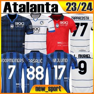 23 24 Atalanta BC Futebol Jerseys MURIEL GOMEZ DUVAN GOSENS JERSEYS LAMMERS MIRANCHUK ILICIC PASALIC DE 2023 2024 Homens Camisa de Futebol Uniforme