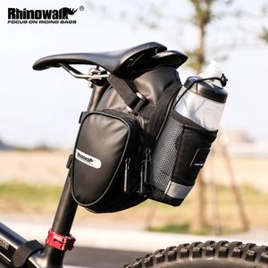 Rhinowalk Arrival Bike Saddle Bag With Water Bottle Pocket Waterproof Rear Bicycle Saddle Bags Large-Volume Tail Bag 240119