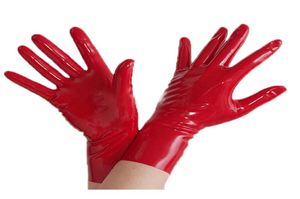 2017 Top Fashion exotic Sexy Lingerie Short Latex Wrist Gloves Women Men Zentai Fetish with no spliced line8324959