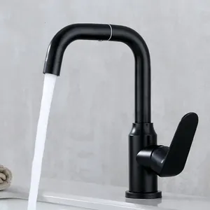 Kitchen Faucets Faucet Stainless Steel Single Hole Sink Mixer Tap 360 Degree Rotatable Basin For Bathroom Hardware Accessories