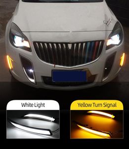 2st CAR LED DRL för Buick Regal GS Opel Insignia 2010 2011 2012 2013 2014 2014 Fog Cover Dayme Running Lights Kits3703089