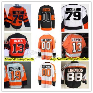 Travis Konecny Maglie da hockey Philadelphia Kevin Hayes Lil Peep Ivan Provorov Carter Hart Nicolas Deslauriers Tony DeAngelo Joel Farabee van