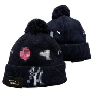 Yankees Beanie Örgü New York Hats Spor Takımları Beyzbol Futbol Basketbol Beanies Caps Kadın Erkekler Pom Moda Kış En İyi Caps Spor Örme Şapkalar A1