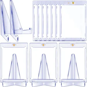 Kitchen Storage 10Pcs 35 Pt Magnetic Card Holders Case With Clear Acrylic Stands For Baseball Football Sports TradingDisplay