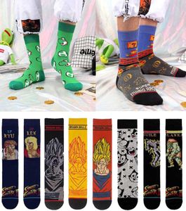 Mode Neue Baumwolle Unisex Crew Socken Lustige Harajuku Nette Neuheit Cartoon Faultier Anime Spiel Socken Weihnachten Skateboard Socken2053118