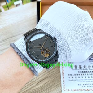 Luxury Designer Watch 40mm Skeleton men Watch Automatic 2813 Movement all black stainless steel Bracelet watches Sapphire Sport Tourbillon WristWatch