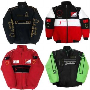 Spot sale new F1 racing jacket full embroidery team cotton padded jacket a23