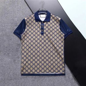 Męskie koszule polo projektant Polos Men Business Casual High Street Summer Fashion Polo T -koszulki