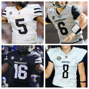 Vanderbilt Commodores Camisa de futebol NCAA College Personalizado Homens Mulheres Juventude 14 Will Sheppard Drew Dickey Brennan Storer Hayden Moses