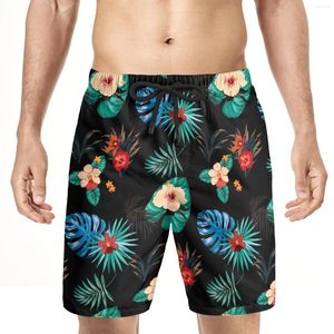 Men's Pants Beach Short Cargo Solid Flowe Shorts For Men Swimsuits No Mesh Board Mens Swimming