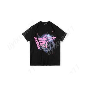 Men's Spider Mens T-shirts 555 Hip Hop Kanyes Style Sp5der Shirts Jumper European and American Young Singers Short Sleeve High Quality t Shirt 3382