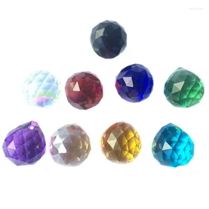 Ljuskrona kristall toppkvalitet 5st/parti blandade färger 20 mm bollar glas fasetterad sfär för DIY bröllopsfest och evenemangsmaterial