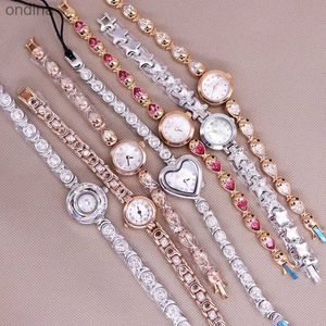 Altra VENDITA!!! Sconto Piccolo Mini Davena Crystal Strass Lady Donna Giappone Mov't Hours Bracciale in metallo Regalo per ragazza Senza scatola YQ240122