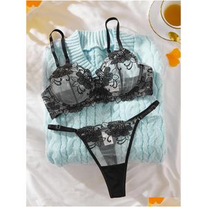 Set sexy Lingerie fantasia Abito erotico in pizzo trasparente floreale Fantasia Ys Biancheria intima di bell'aspetto Articoli intimi sensuali Consegna a domicilio esotica Ap Dhveb